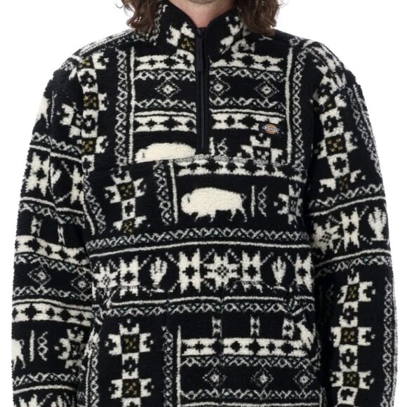 Dickies Hays Quarter Zip Fleece — Dark Nordic Print - Picture 2 of 10